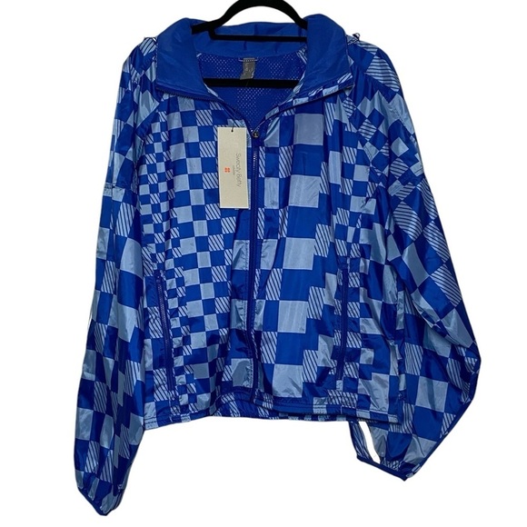 Sweaty Betty Jackets & Blazers - Sweaty Betty Pack Away Jacket Size XL Blue Lightweight NWT